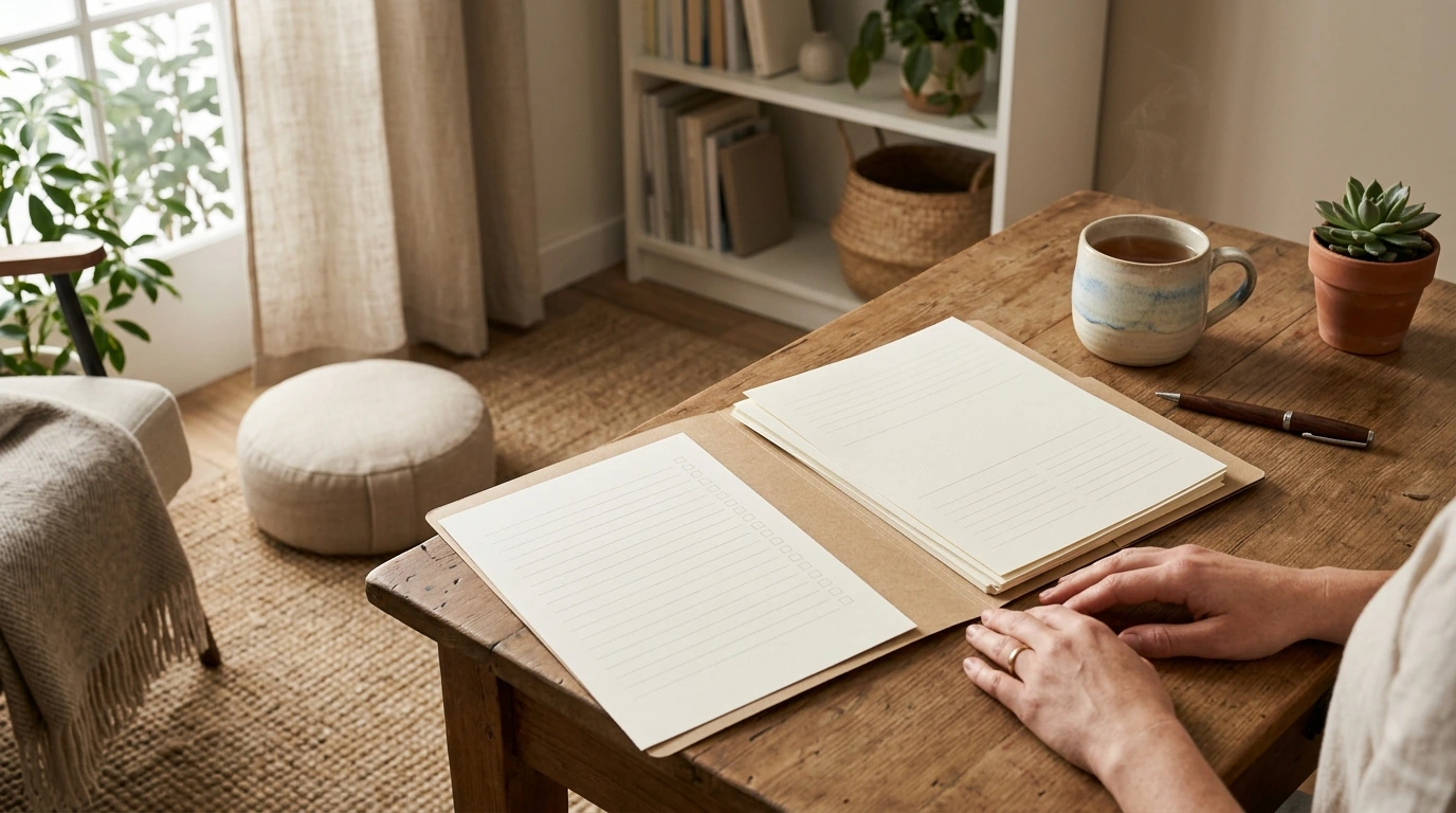 A 4-Part Anxiety Routine: Mindfulness, Prompts, Checklist