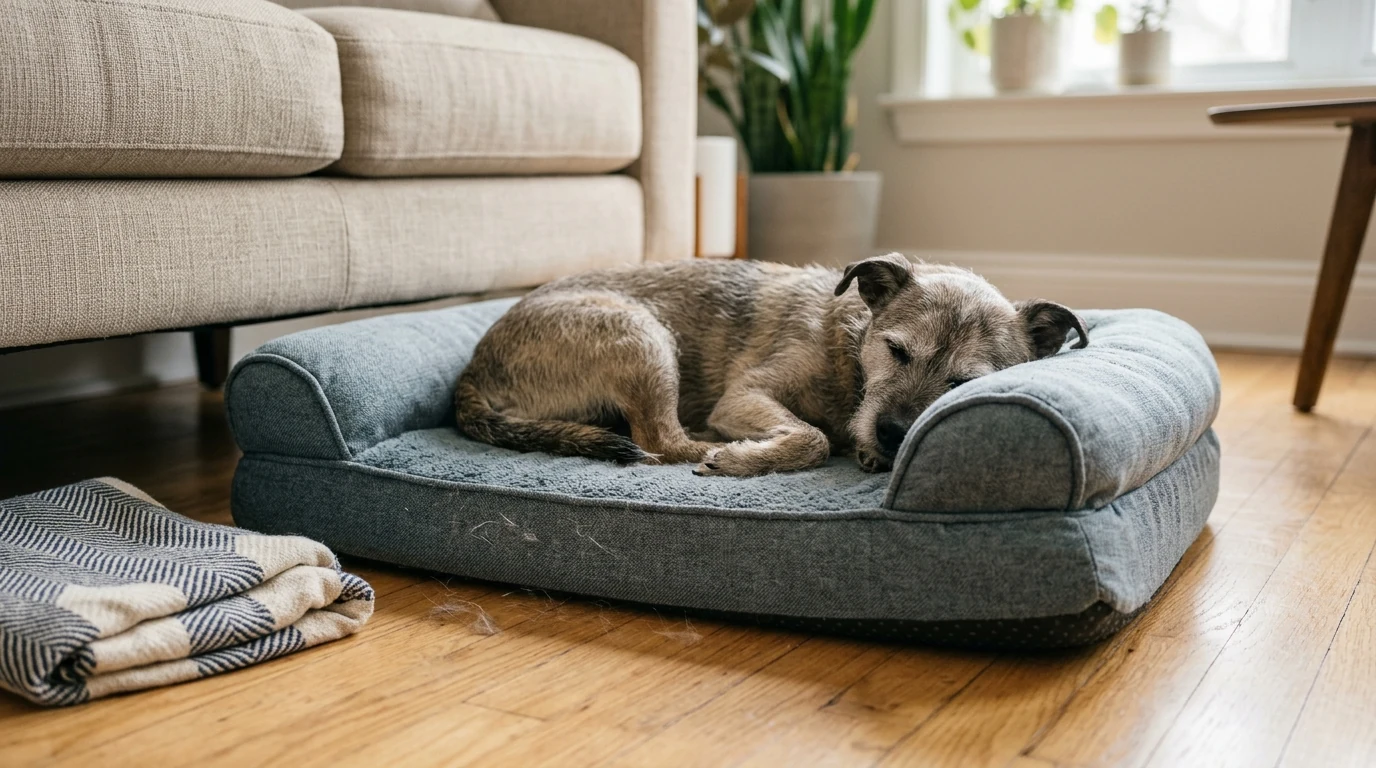 Orthopedic Memory Foam Bed for Small Pets (Washable)
